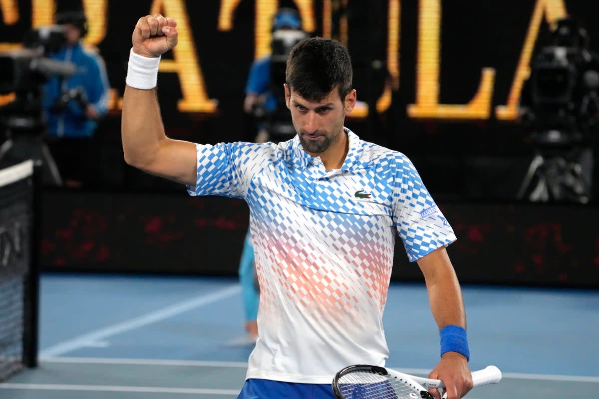 Novak Djokovic eased to victory over Andrey Rublev (Ng Han Guan/AP) (AP)