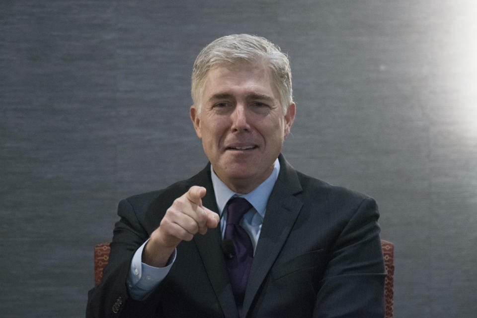 Justice Neil Gorsuch is the main target of progressive textualist arguments.&nbsp; (Photo: ASSOCIATED PRESS)