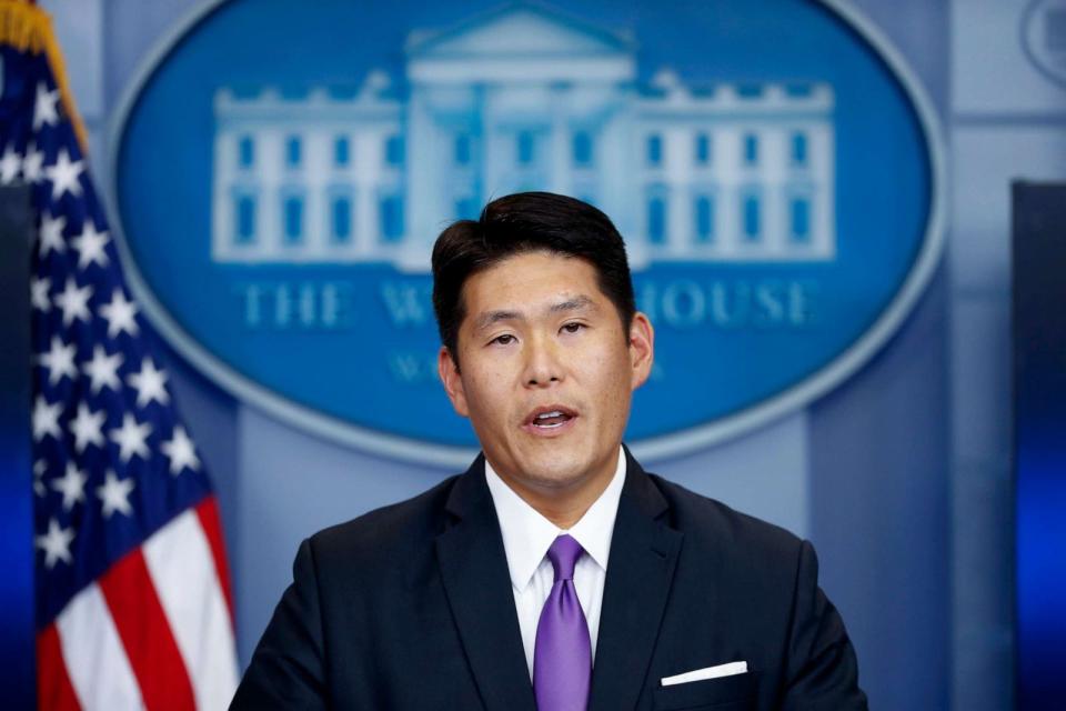 PHOTO: Principal Associate Deputy Attorney General Robert Hur speaks during a press briefing at the White House in Washington, July 27, 2017. (Alex Brandon/AP, FILE)