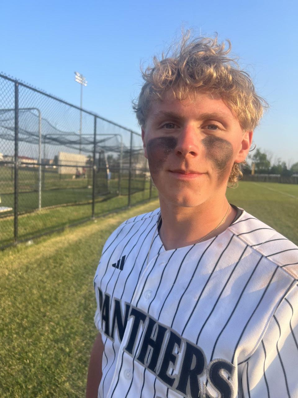 Bridgewater-Raritan's Joey Letko after the Panthers baseball team beat Woodbridge in a North 2 Group 4 semifinal on May 30, 2023