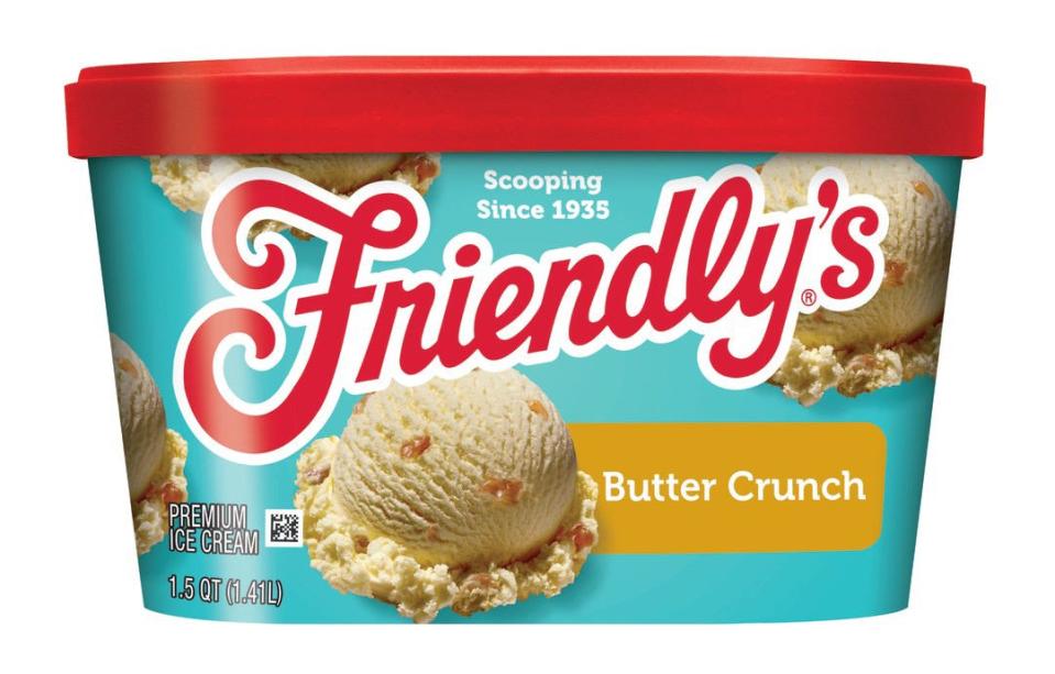 Friendly's Butter Crunch Ice Cream.