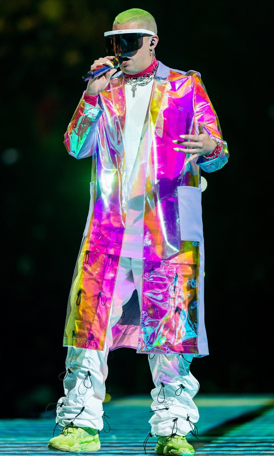 Bad Bunny performs live in concert at Madison Square Garden on April 27, 2019 in New York City