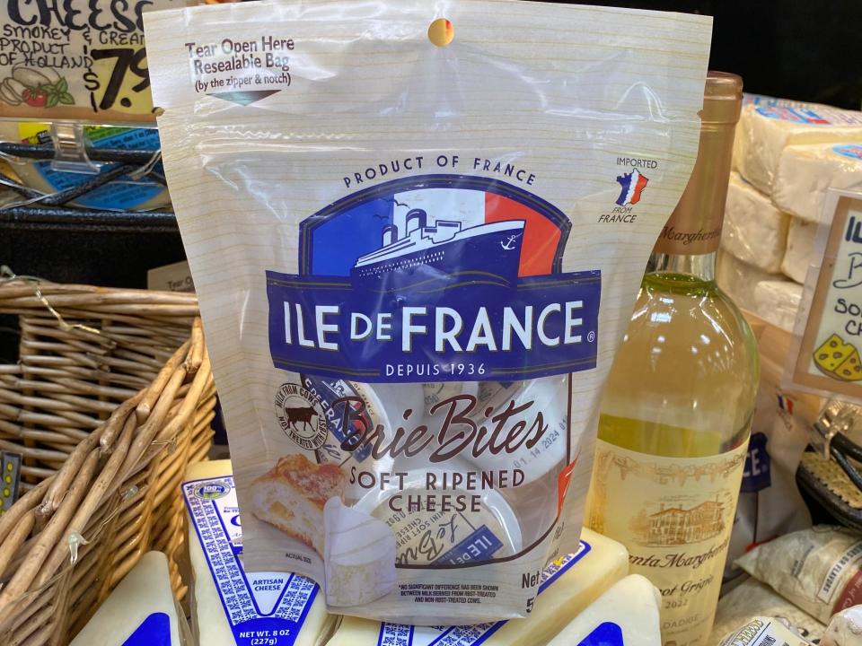 Ile de France Brie bites at Trader Joe's