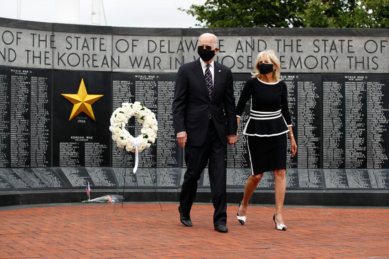 joe biden first appearance memorial day