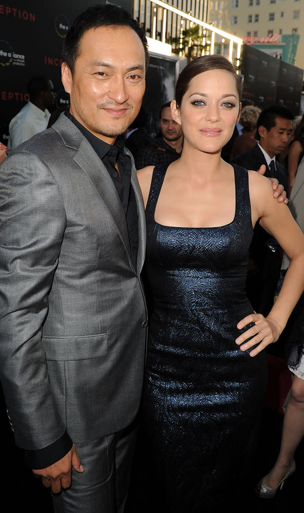 Inception LA premiere 2010 Ken Watanabe Marion Cotillard