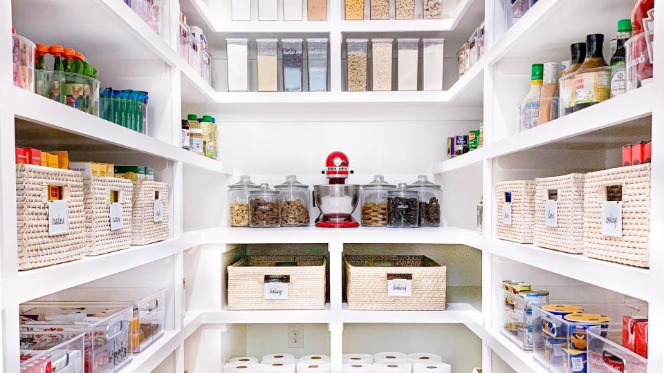 clea's pantry from stay organized by the home edit