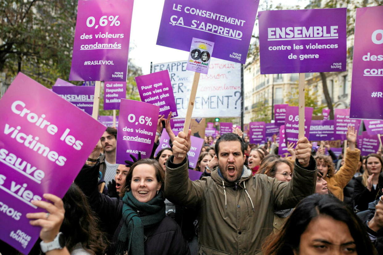 Des rassemblements sont prévus à travers le monde entier à l'occasion de la Journée internationale pour l'élimination de la violence à l'égard des femmes. (Photo d'illustration)  - Credit:VALERIE DUBOIS / Hans Lucas / Hans Lucas via AFP