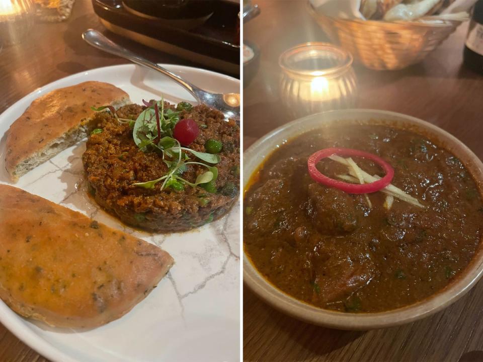 The main dishes range from kheema to curries (Lilly Subbotin)