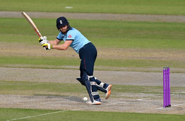 England’s Jonny Bairstow plays a shot 