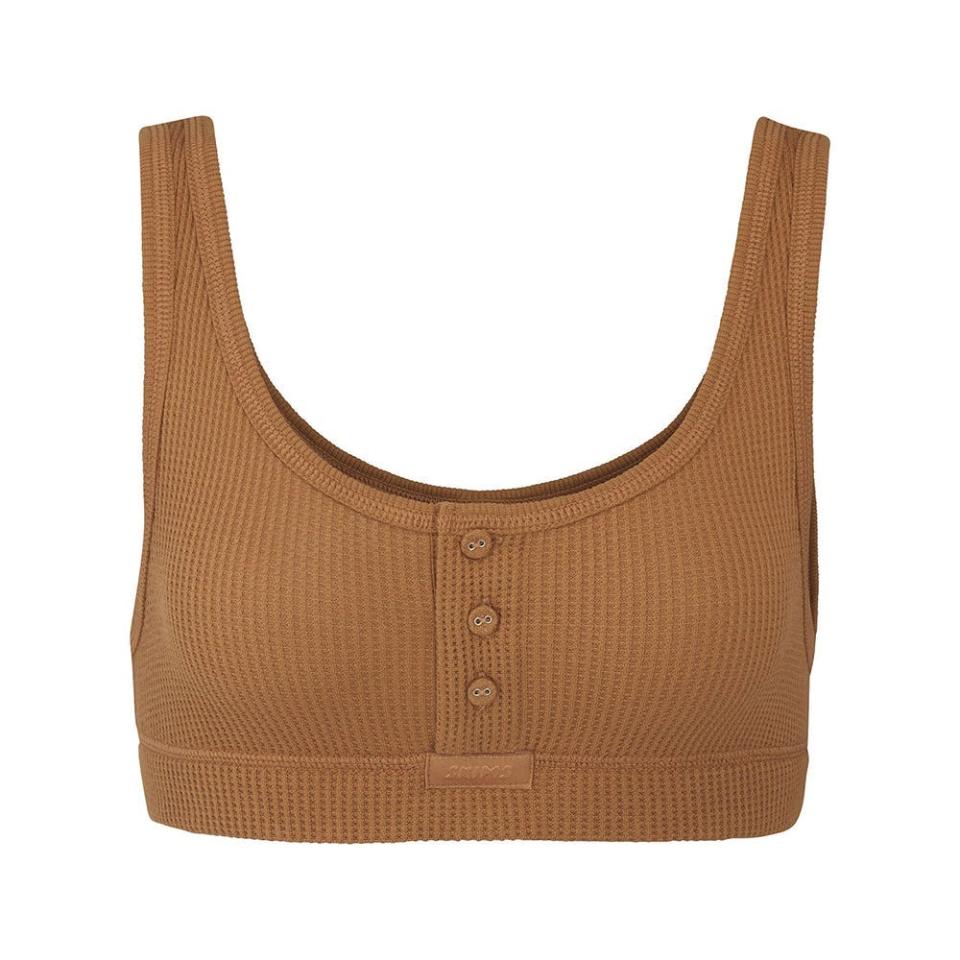 Waffle Henley Bra