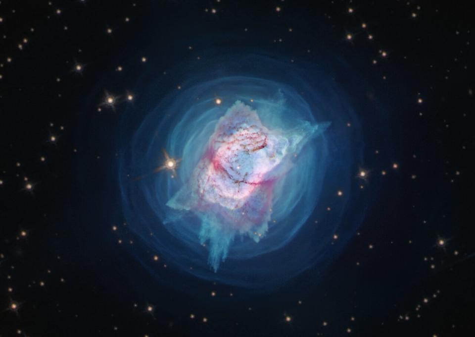 This image from the NASA/ESA Hubble Space Telescope depicts NGC 7027, or the 'Jewel Bug' nebula 