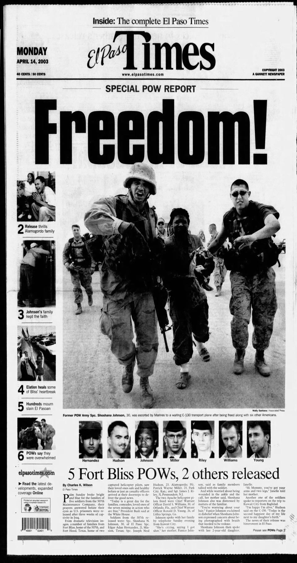 El Paso Times, April 14, 2003