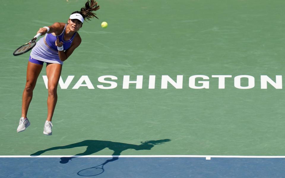 emma raducanu vs camila osorio live score citi open latest - AP