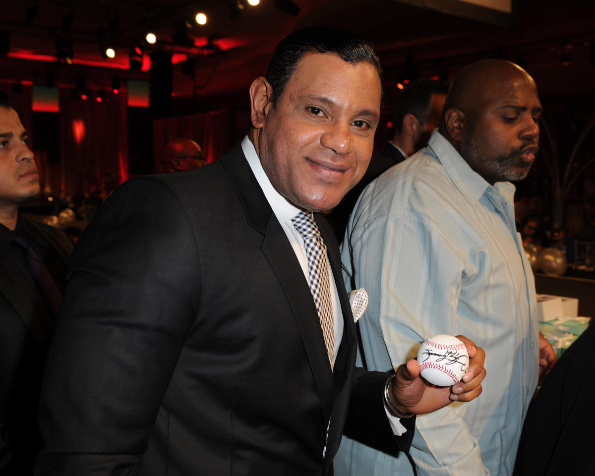 Sammy Sosa dressed up as a cowboy in an amusing and confusing photo