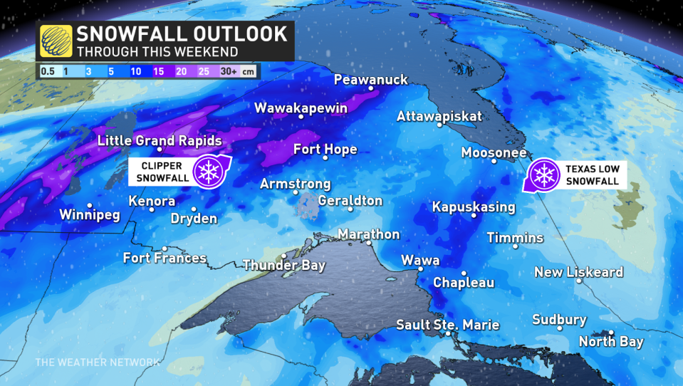 Ontario weekend snow outlook and accumulations Dec 7 2023