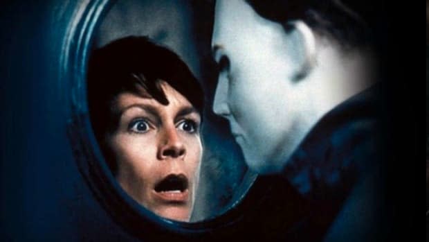 Jamie Lee Curtis and Michael Myers in "Halloween H20: 20 Years Later"<p>Dimension Films</p>
