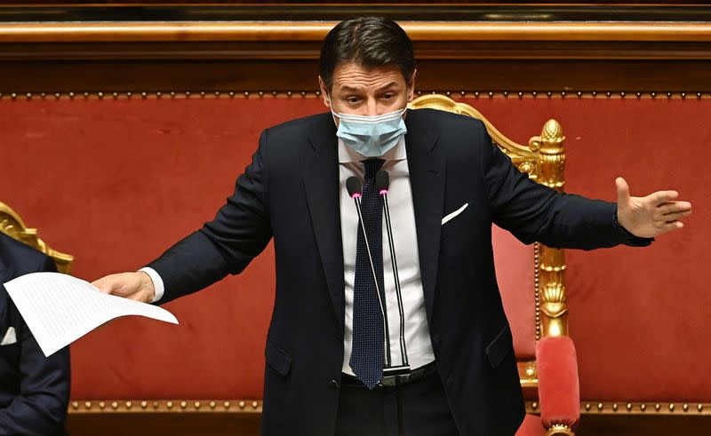 Italian PM Conte faces vote of confidence in upper Chamber