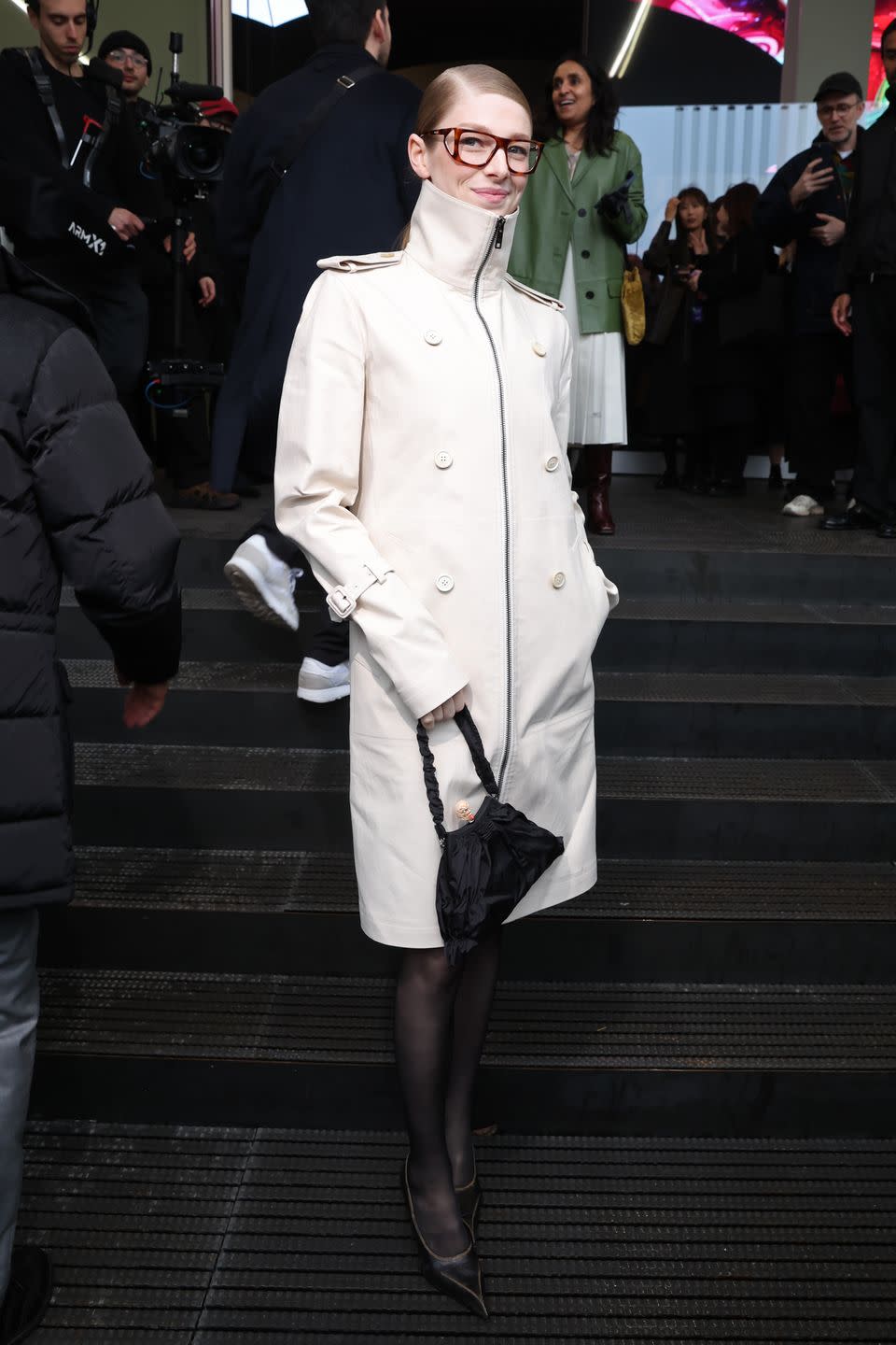 prada arrivals milan fashion week womenswear fallwinter 2024 2025