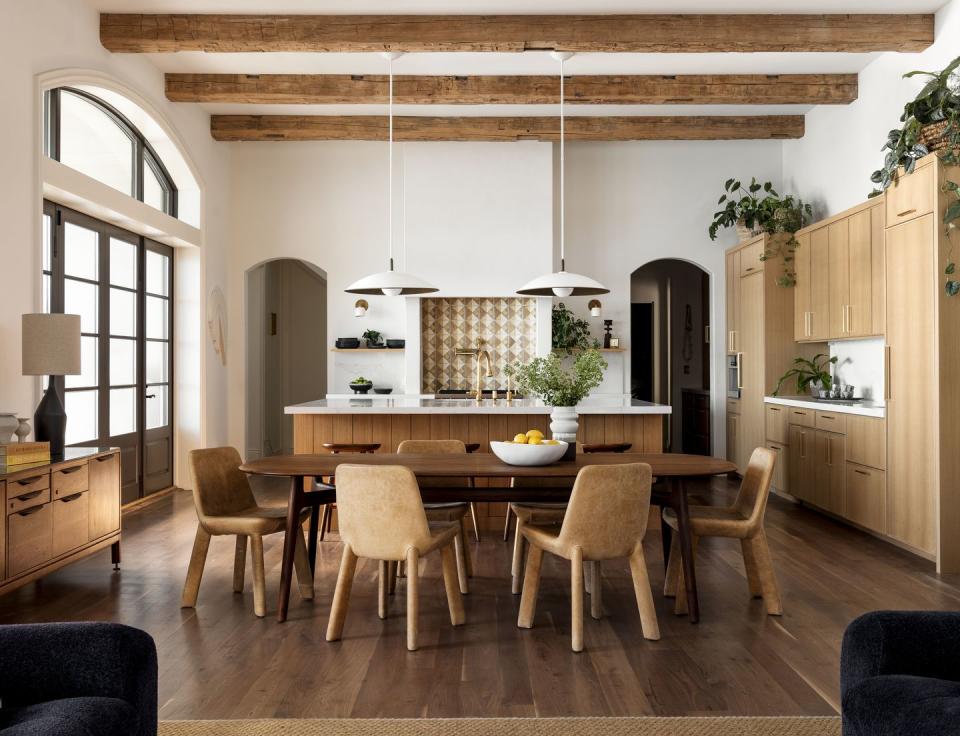 kitchen and dining area