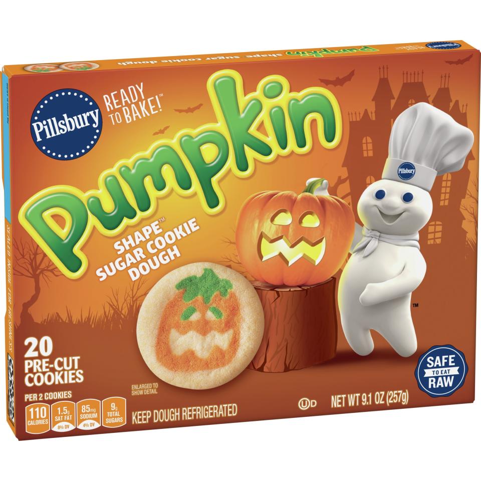 30) Ready-to-Bake Pumpkin Shape Sugar Cookie Dough