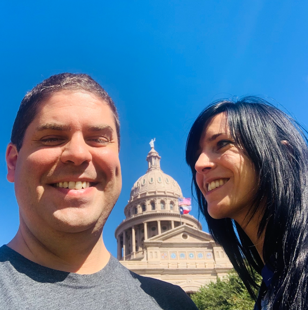 John Brunner und seine Frau Manon zogen von Frankreich nach Texas, etwa eine Stunde südlich von Austin (dessen Texas State Capitol Gebäude hier abgebildet ist). - Copyright: Courtesy of John Brunner.