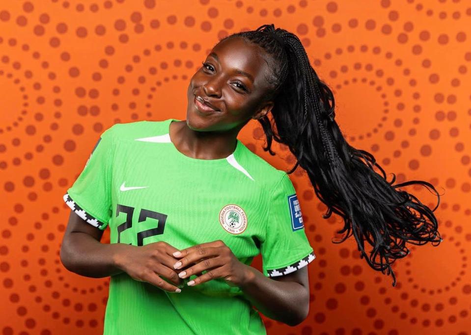 Apple Valley-born Michelle Alozie and the Nigeria Women’s Cup soccer team defeated the Australia squad during the FIFA Women’s World Cup 2023 match on Thursday, July 27, 2023 in Brisbane, Australia.