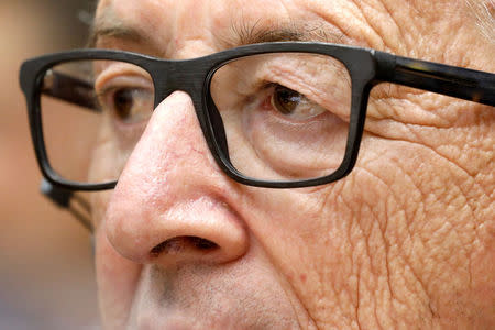 European Commission President Jean-Claude Juncker presents a white paper to the European Parliament on options for shoring up unity once Britain launches its withdrawal process, in Brussels, Belgium, March 1, 2017. REUTERS/Yves Herman