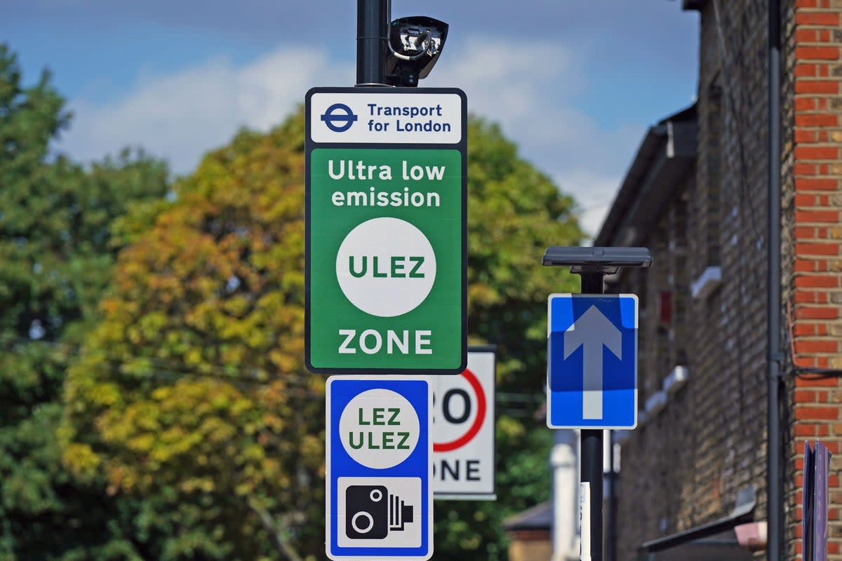 Labour’s Mayor of London Sadiq Khan extended the Ulez to cover the whole of the capital on August 29  (PA Wire)