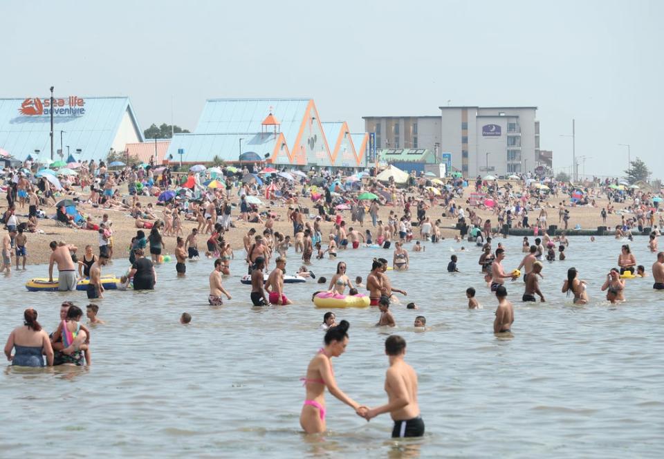 Britons are set to swelter over the next two weeks as forecasters predict temperatures will be be hotter than Turkey. (PA)