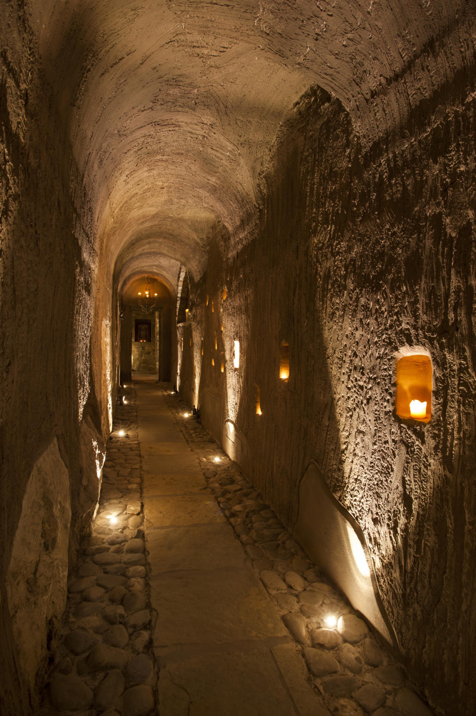 A hallway inside the Eremito Hotel in Umbria, Italy. - Credit: Courtesy image / Marco Ravasini