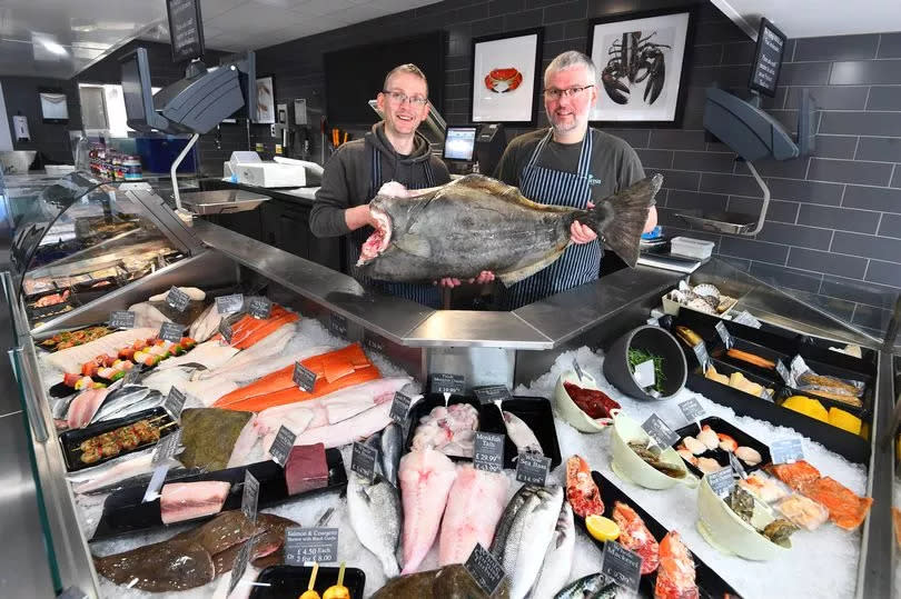 Nigel and Simon Buckmaster from Wards Fish,Fishmongers in Birkenhead since 1927. (Pic Andrew Teebay).