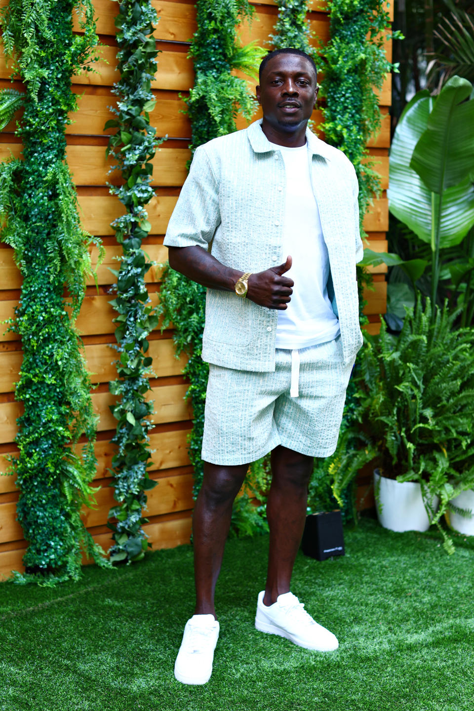 MIAMI, FLORIDA - MAY 05: Darius Butler attends the F1 Grand Prix of Miami at Miami International Autodrome on May 05, 2024 in Miami, Florida. (Photo by Clive Rose - Formula 1/Formula 1 via Getty Images)