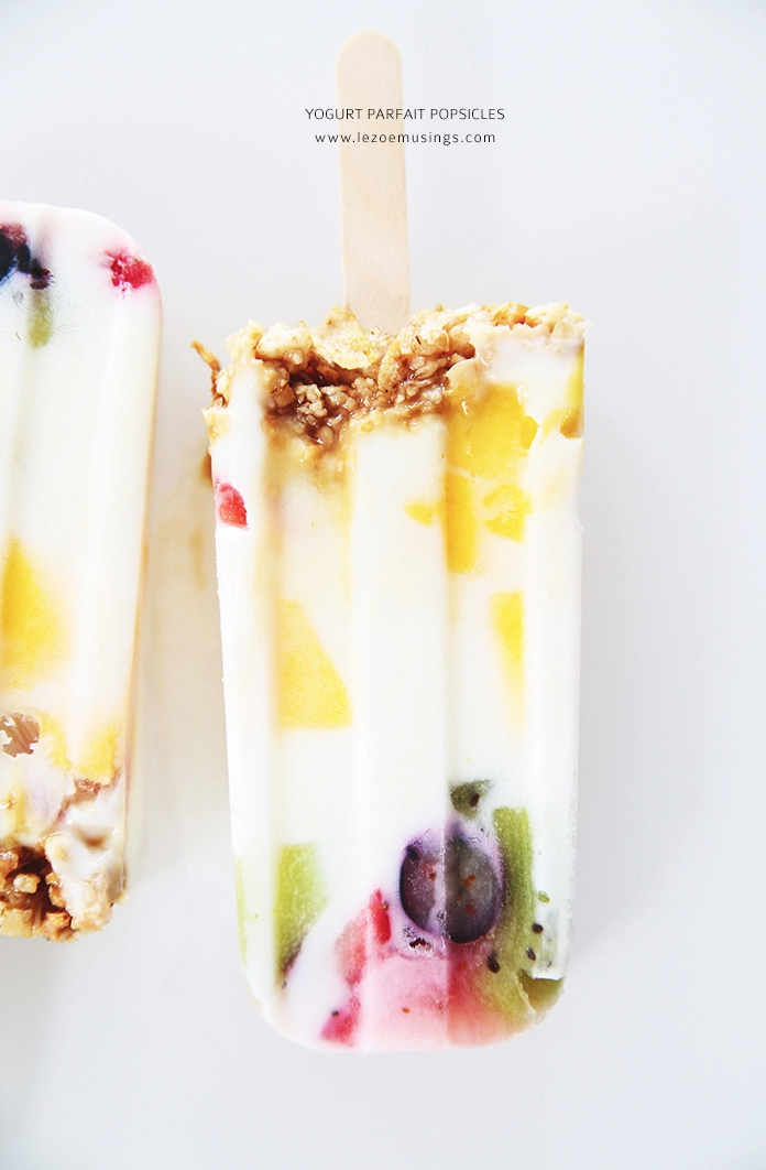 Yogurt Parfait Popsicles