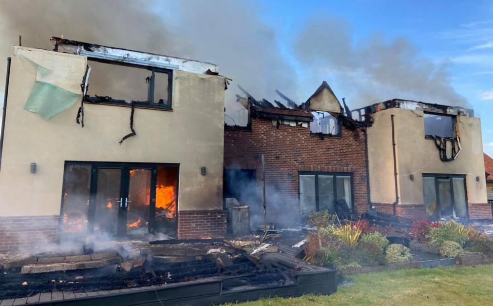 Couple claim fire may have been caused by a faulty panel
