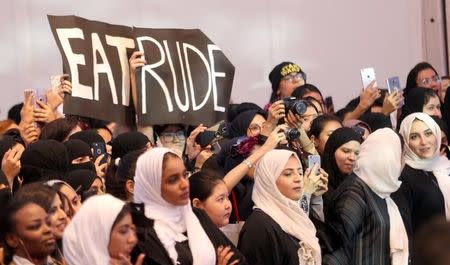 Spectators attend Comic Con expo in Jeddah, Saudi Arabia February 18, 2017. REUTERS/Ali al-Qarni