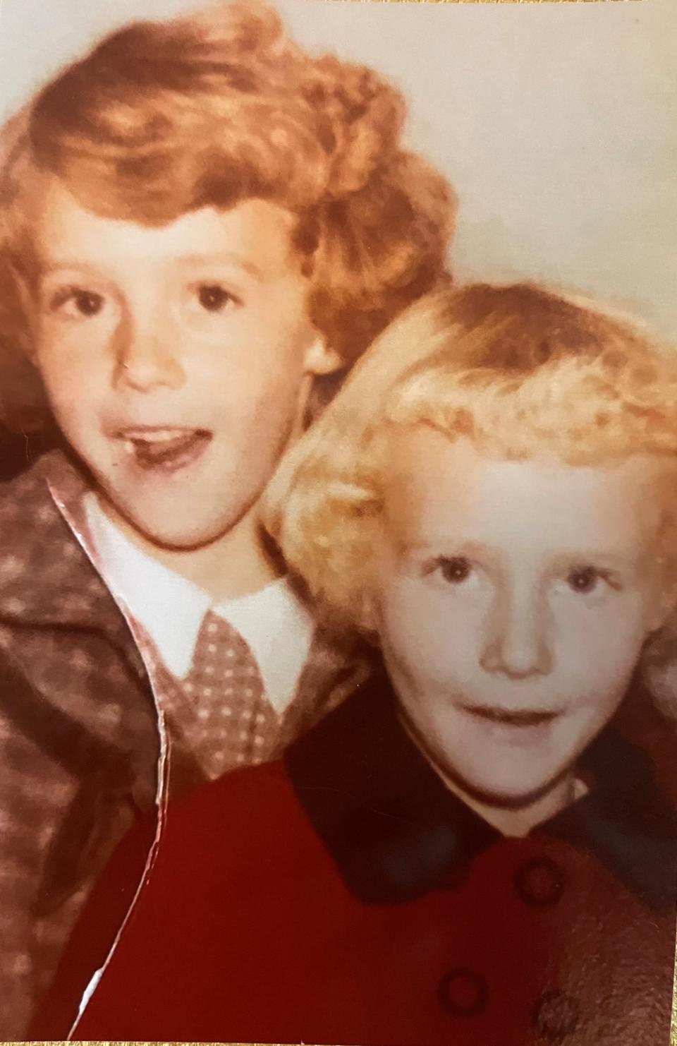 Mary Dickson, right, and her sister Ann about  Christmas 1960 in Salt Lake City. Ann died in 2001 after a nine-year battle with an autoimmune disease. Mary has been diagnosed with thyroid cancer.