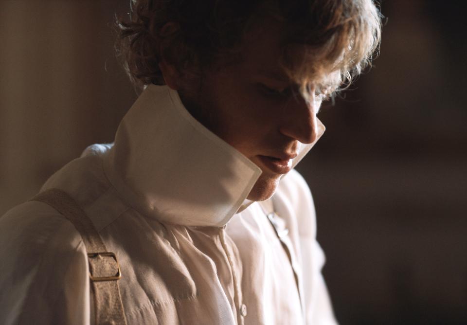 Johnny Flynn as Mr. Knightley in Emma., 2020.