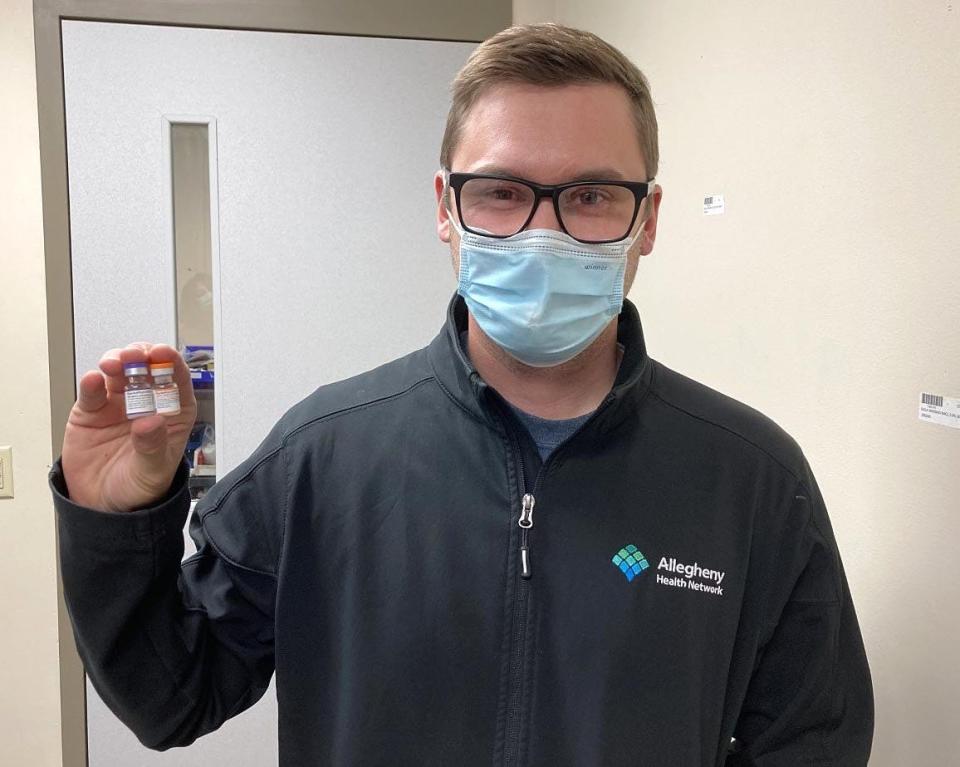 Steve Henderson, Saint Vincent Hospital's director of pharmacy, said the new Novavax vaccine might encourage some people to finally get a COVID-19 shot.