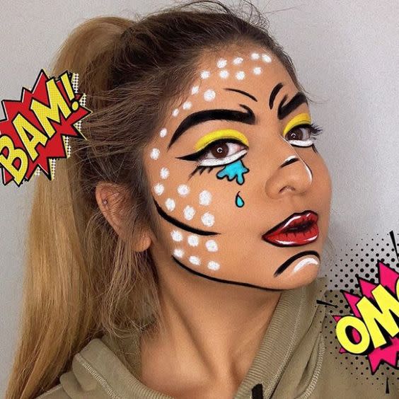 Pop-Art Makeup For Halloween