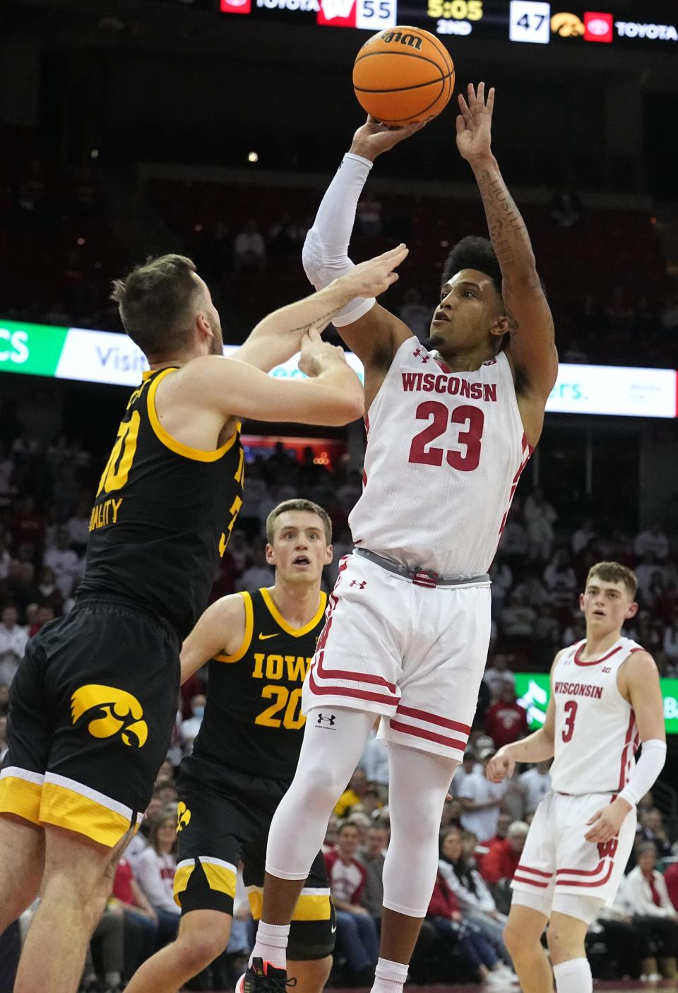 Chucky Hepburn and the Wisconsin Badgers play Bradley in a first-round game of the National Invitational Tournament Tuesday at the Kohl Center. Tipoff is set for 8:30 p.m.