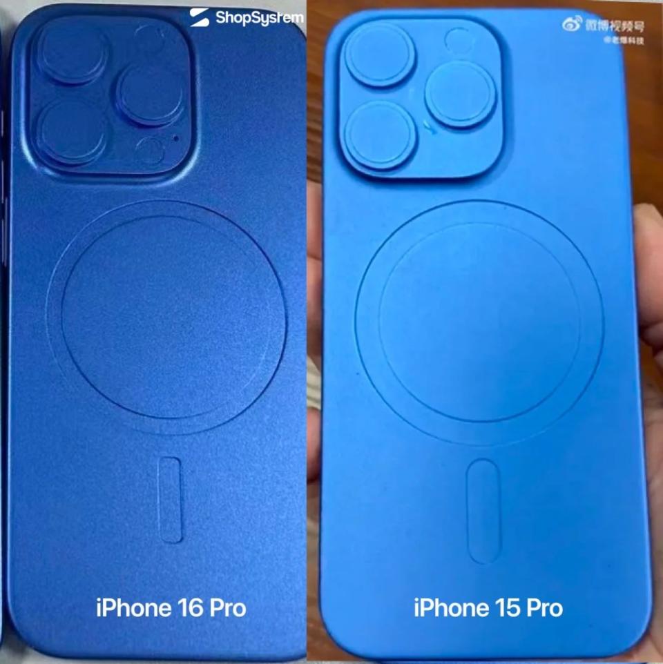 iPhone 16 mold compared to iPhone 15 mold