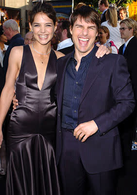 Premiere: Katie Holmes and Tom Cruise at the Hollywood premiere of Warner Bros. Pictures' Batman Begins - 6/6/2005 Photo: Steve Granitz, WireImage.com