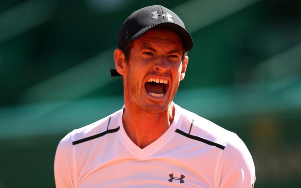 Andy Murray shows his frustration during his defeat to Albert Ramos-Vinolas - Getty Images Europe