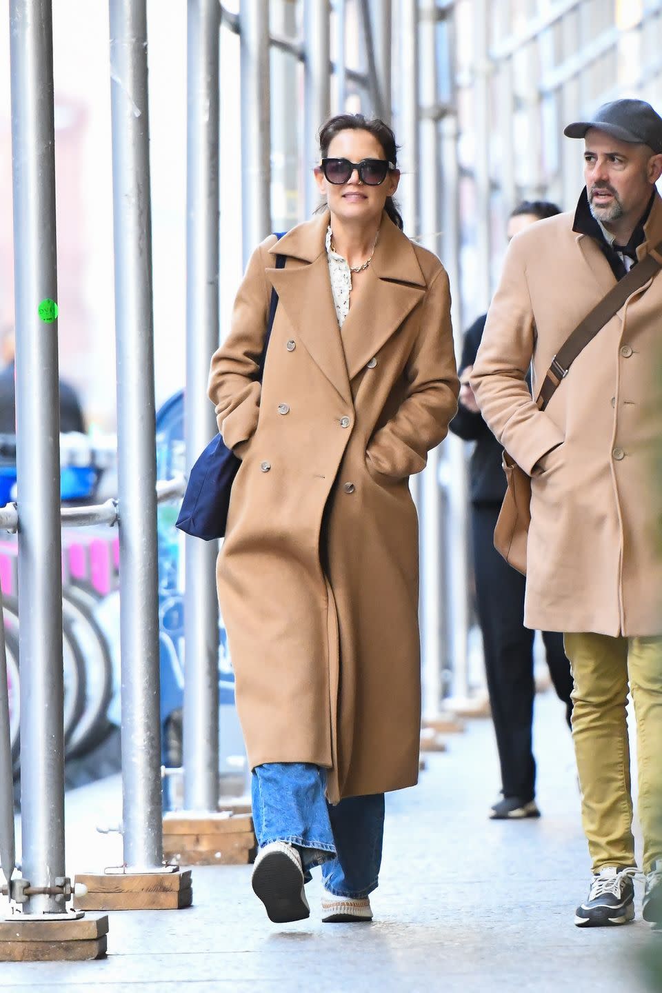 new york, new york january 30 katie holmes is seen in manhattan on november 28, 2022 in new york city photo by robert kamaugc images