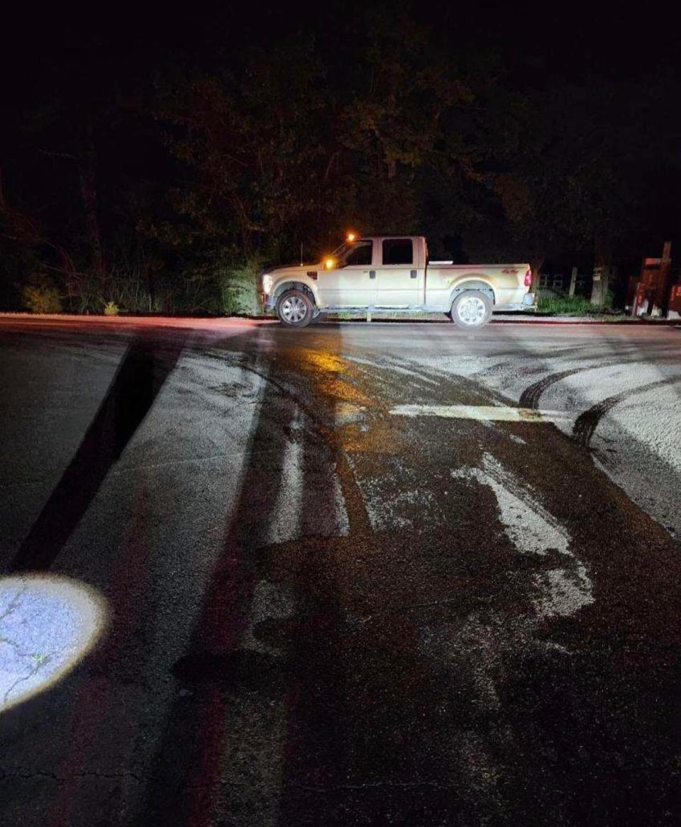 Two people were charged after dumping oil on roads in Lawrence County, Alabama, on May 20, 2023, the Sheriff's Office said.