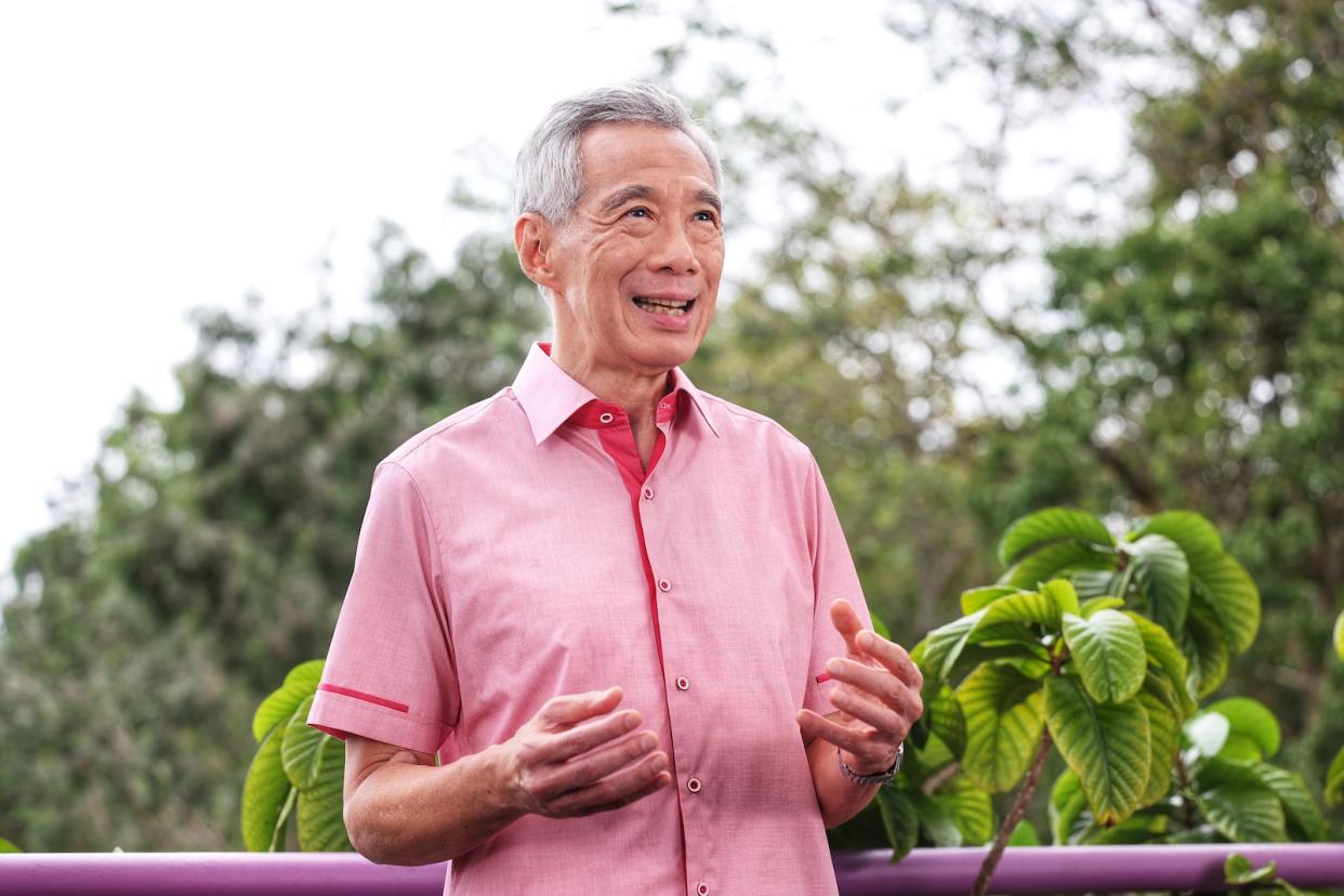 PM Lee delivers his National Day Message 2022 in a prerecorded video taken at the Gardens by the Bay. (PHOTO: Ministry of Communications and Information)