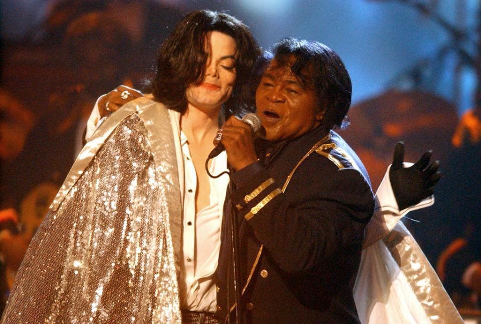 Michael Jackson and James Brown