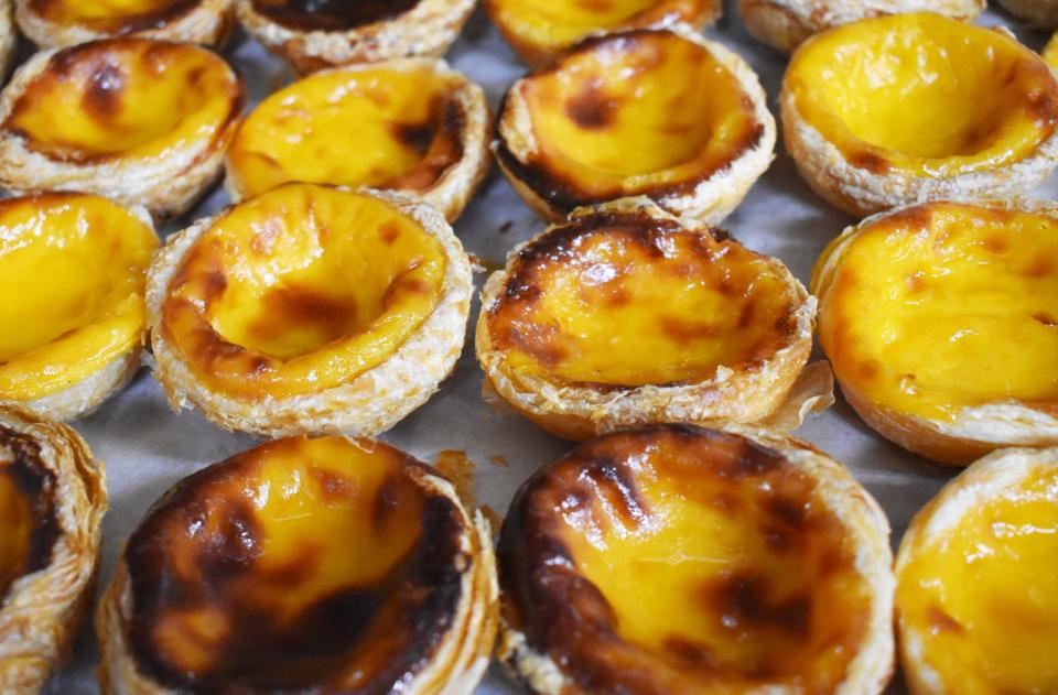 Pasteis de nata (Portuguese egg tarts) are a specialty at Europa Pastries and Coffee Shop in Fall River, in this Herald News file photo.