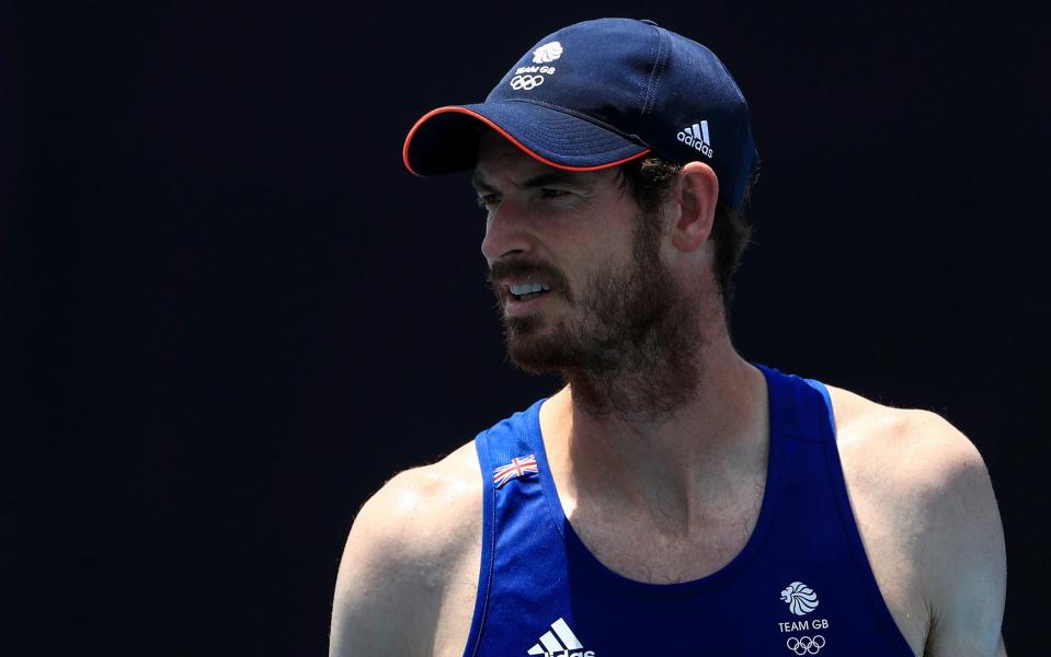 Andy Murray of Team Great Britain looks on during practice ahead of the Tokyo 2020 Olympic Games at the Ariake Tennis Park on July 20, 2021 in Tokyo, Japan.  - GETTY IMAGES