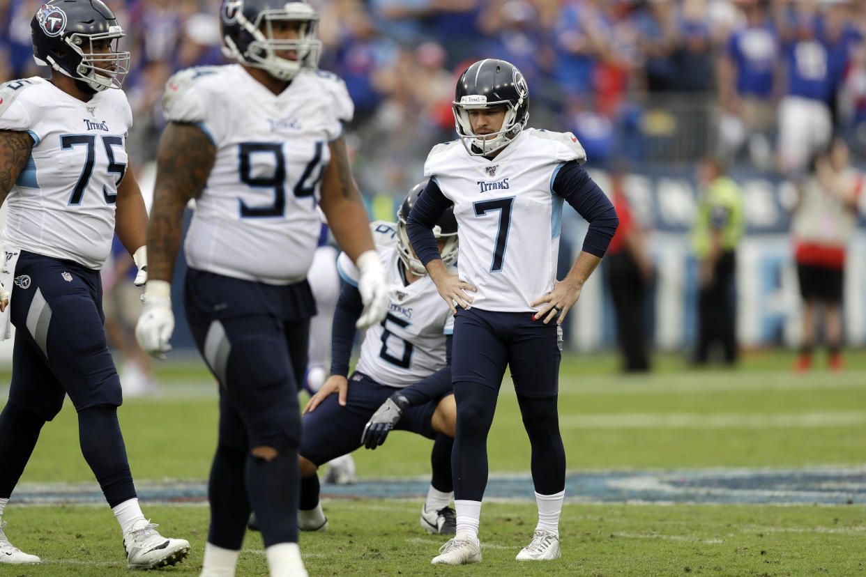 Tennessee Titans kicker Cairo Santos.